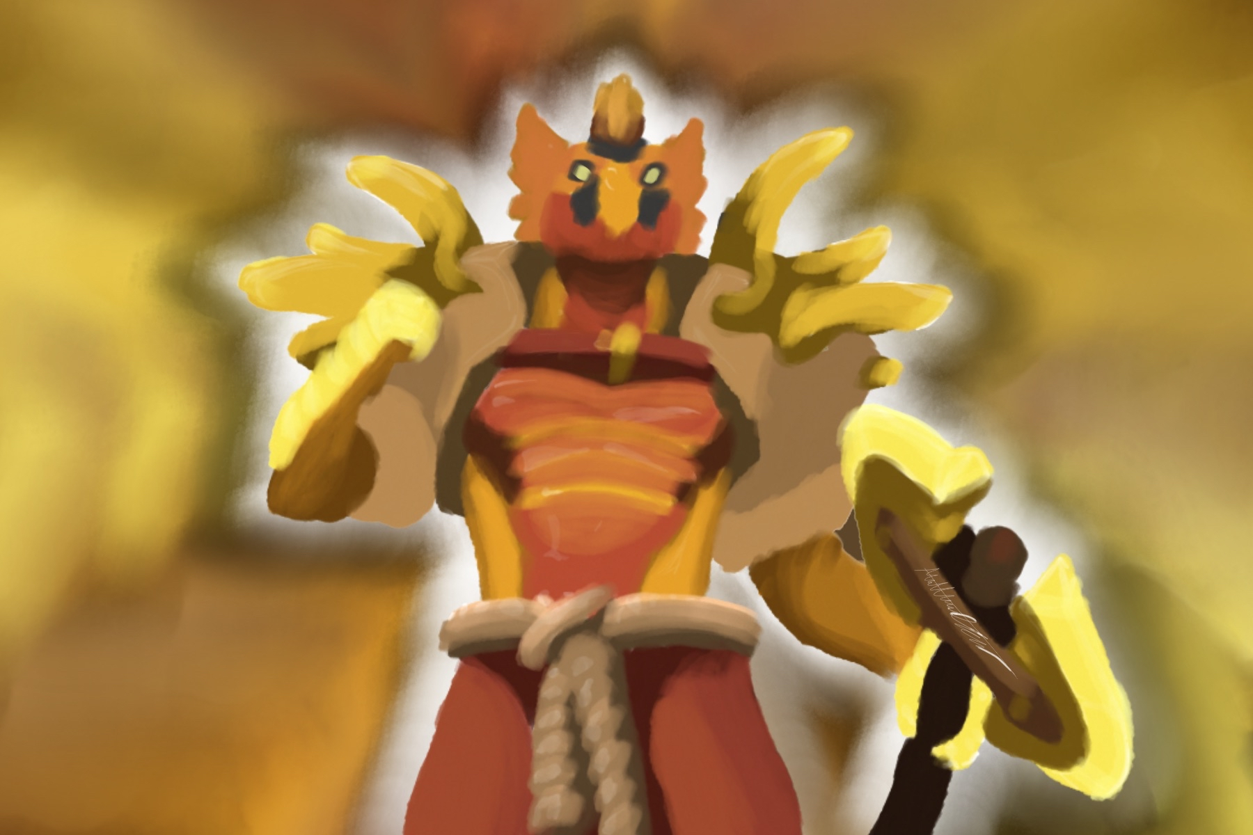 Image credits: Character model created via heroforge.com, digital painting by Matthew Jobson